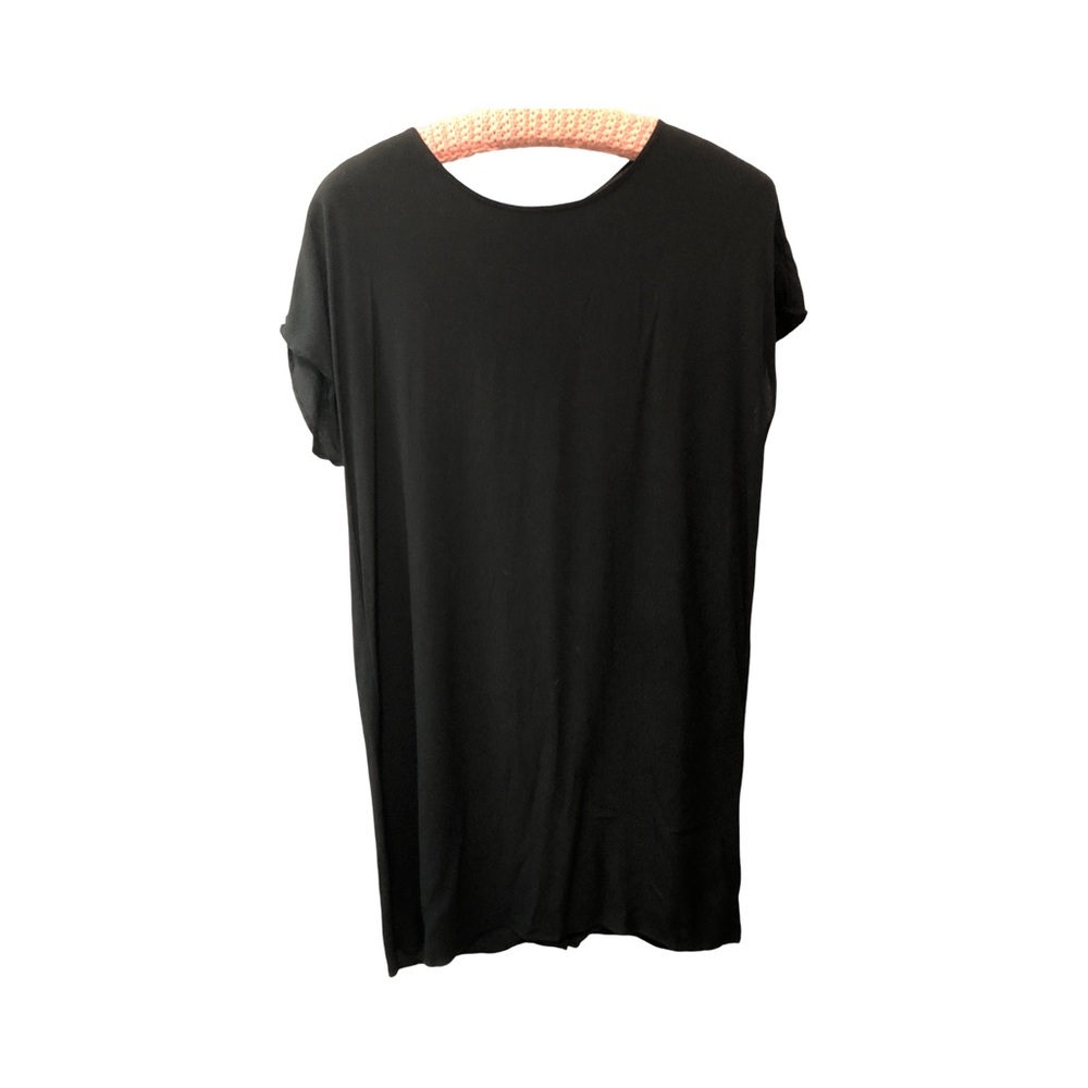 Madewell XS black dress, button back, short sleeves, length 
32”